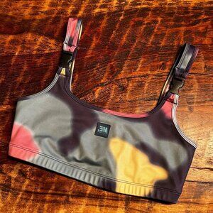 Melody Ehsani Adjustable Strap Tie-Dye Sports Bra M
